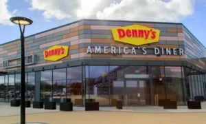 Modern Denny's restaurant exterior with "America's Diner" signage.